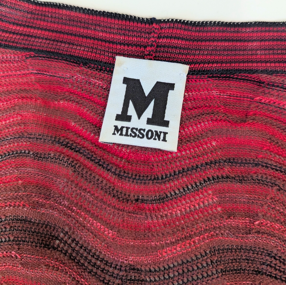 Missoni Red and Black Knit Sweater XXL - Picture 8 of 10